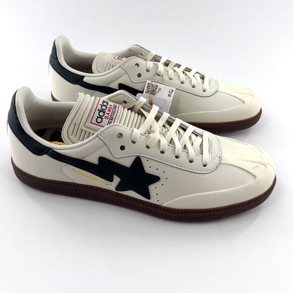BAPE Adidas Samba Off White Shadow Green Gum Sneakers Size 10 main image 15